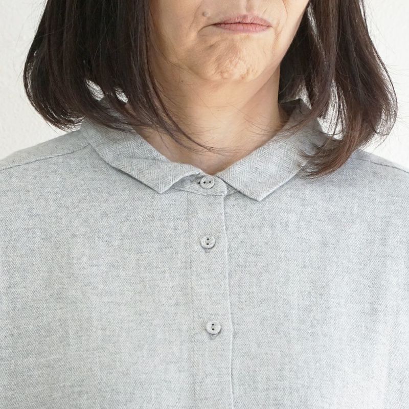 Branch m‘.,ブランチエム,ナチュラル,30代,40代,50代,60代,コットン,綿,ゆったり,blouse,ブラウス,シャツ,チュニック,シャツチュニック,チュニックブラウス