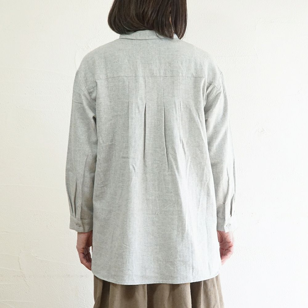 Branch m‘.,ブランチエム,ナチュラル,30代,40代,50代,60代,コットン,綿,ゆったり,blouse,ブラウス,シャツ,チュニック,シャツチュニック,チュニックブラウス