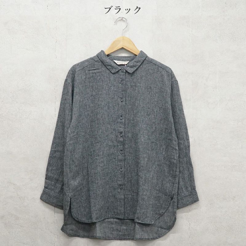Branch m‘.,ブランチエム,ナチュラル,30代,40代,50代,60代,コットン,綿,ゆったり,blouse,ブラウス,シャツ,チュニック,シャツチュニック,チュニックブラウス