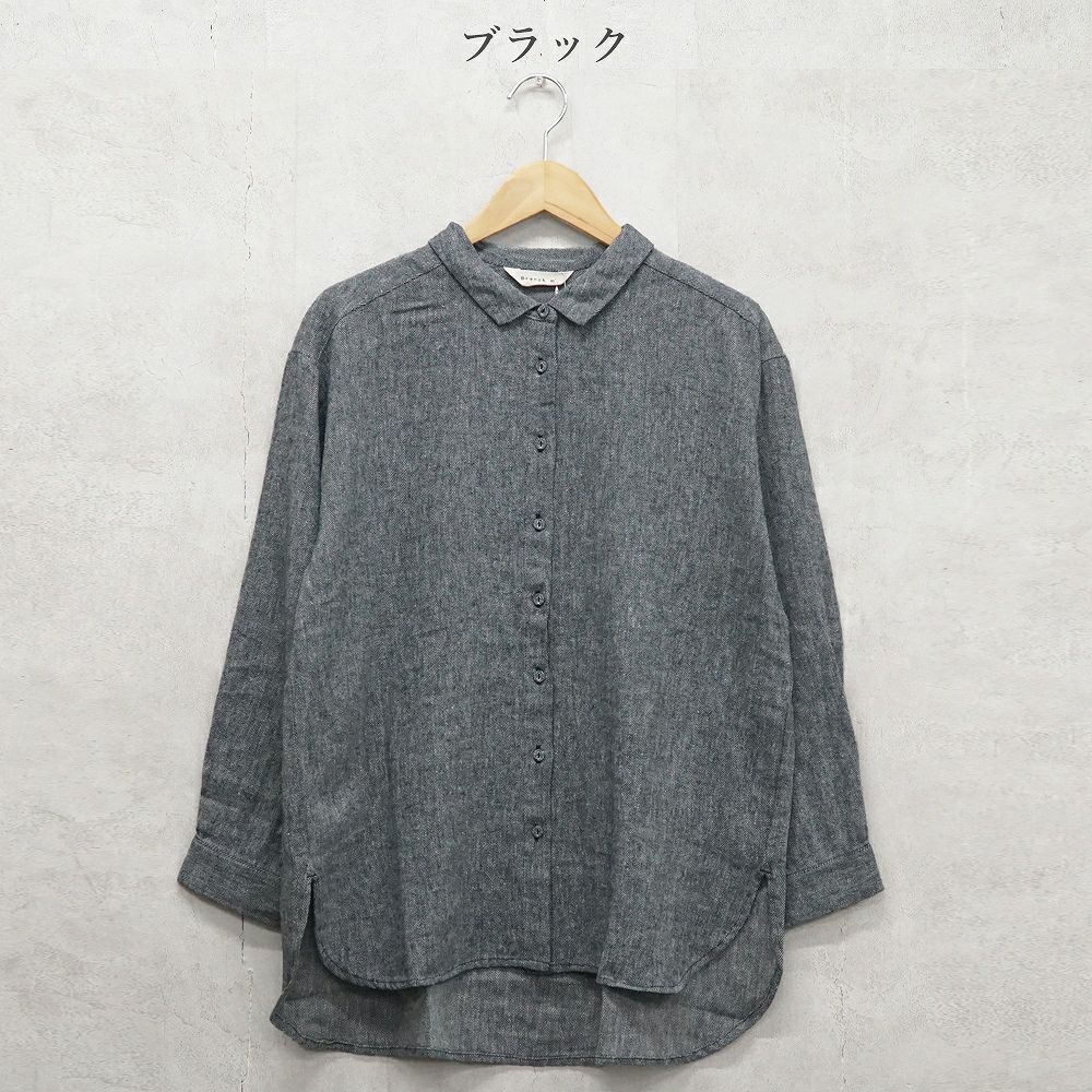 Branch m‘.,ブランチエム,ナチュラル,30代,40代,50代,60代,コットン,綿,ゆったり,blouse,ブラウス,シャツ,チュニック,シャツチュニック,チュニックブラウス