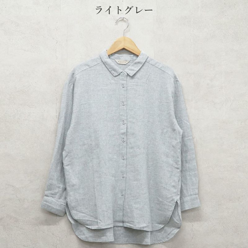 Branch m‘.,ブランチエム,ナチュラル,30代,40代,50代,60代,コットン,綿,ゆったり,blouse,ブラウス,シャツ,チュニック,シャツチュニック,チュニックブラウス