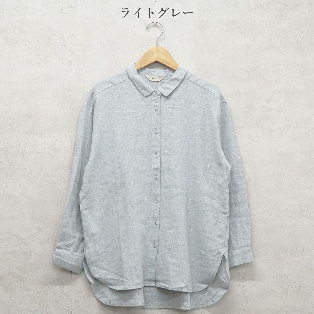 Branch m‘.,ブランチエム,ナチュラル,30代,40代,50代,60代,コットン,綿,ゆったり,blouse,ブラウス,シャツ,チュニック,シャツチュニック,チュニックブラウス