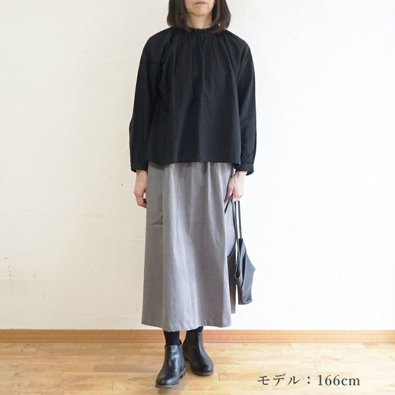 Branch m‘.,ブランチエム,ナチュラル,30代,40代,50代,60代,コットン,綿,ゆったり,blouse,ブラウス,フリルブラウス,