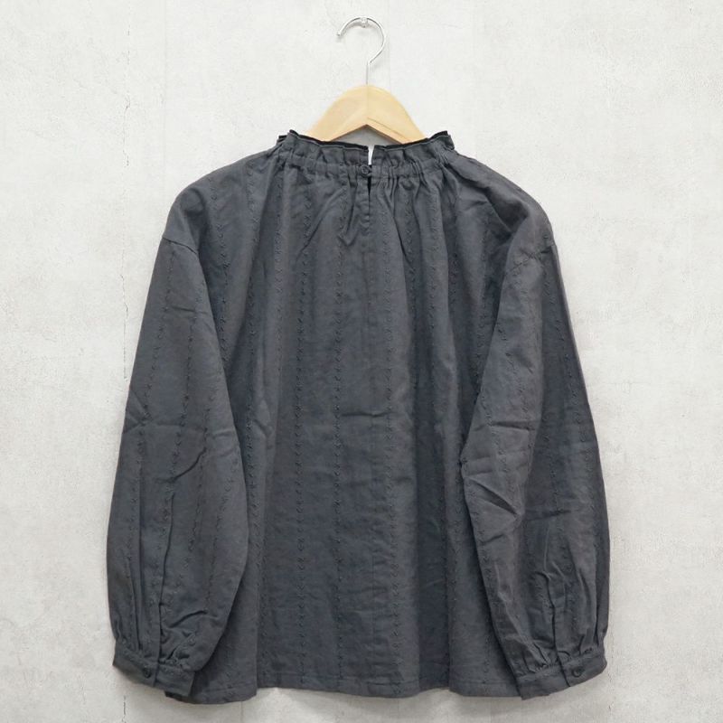 Branch m‘.,ブランチエム,ナチュラル,30代,40代,50代,60代,コットン,綿,ゆったり,blouse,ブラウス,フリルブラウス,