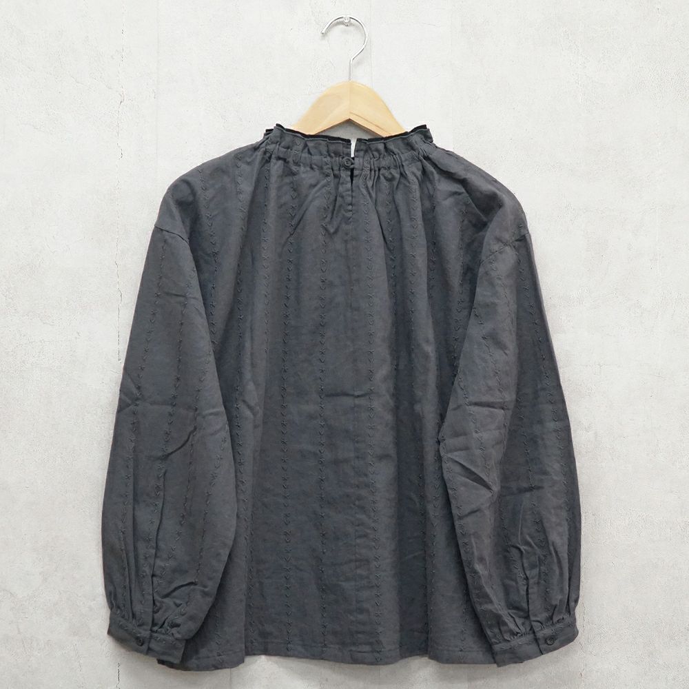 Branch m‘.,ブランチエム,ナチュラル,30代,40代,50代,60代,コットン,綿,ゆったり,blouse,ブラウス,フリルブラウス,