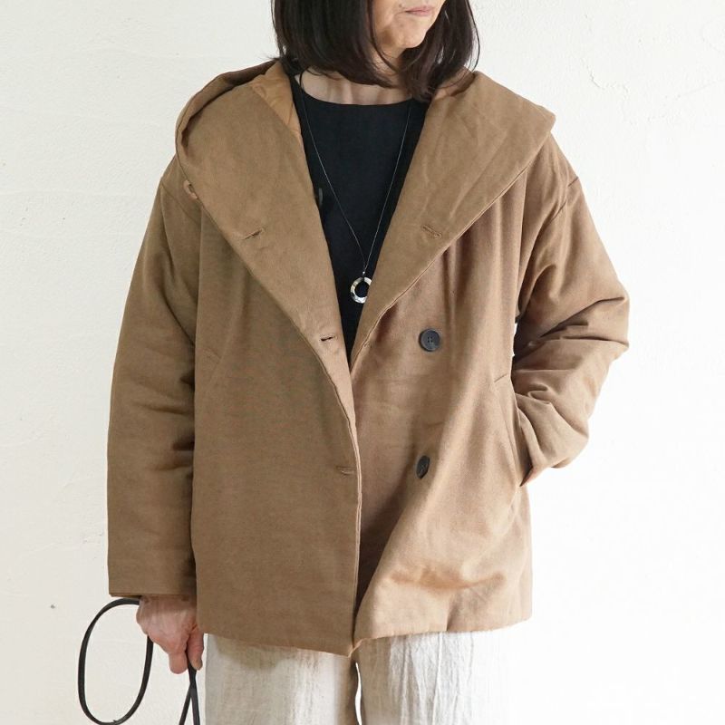 Branch m‘.,ブランチエム,ナチュラル,30代,40代,50代,60代,ゆったり,アウター,ダウン,ボンディング,ジャケット,フード,中綿