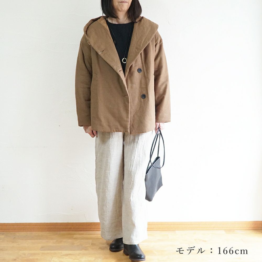 Branch m‘.,ブランチエム,ナチュラル,30代,40代,50代,60代,ゆったり,アウター,ダウン,ボンディング,ジャケット,フード,中綿