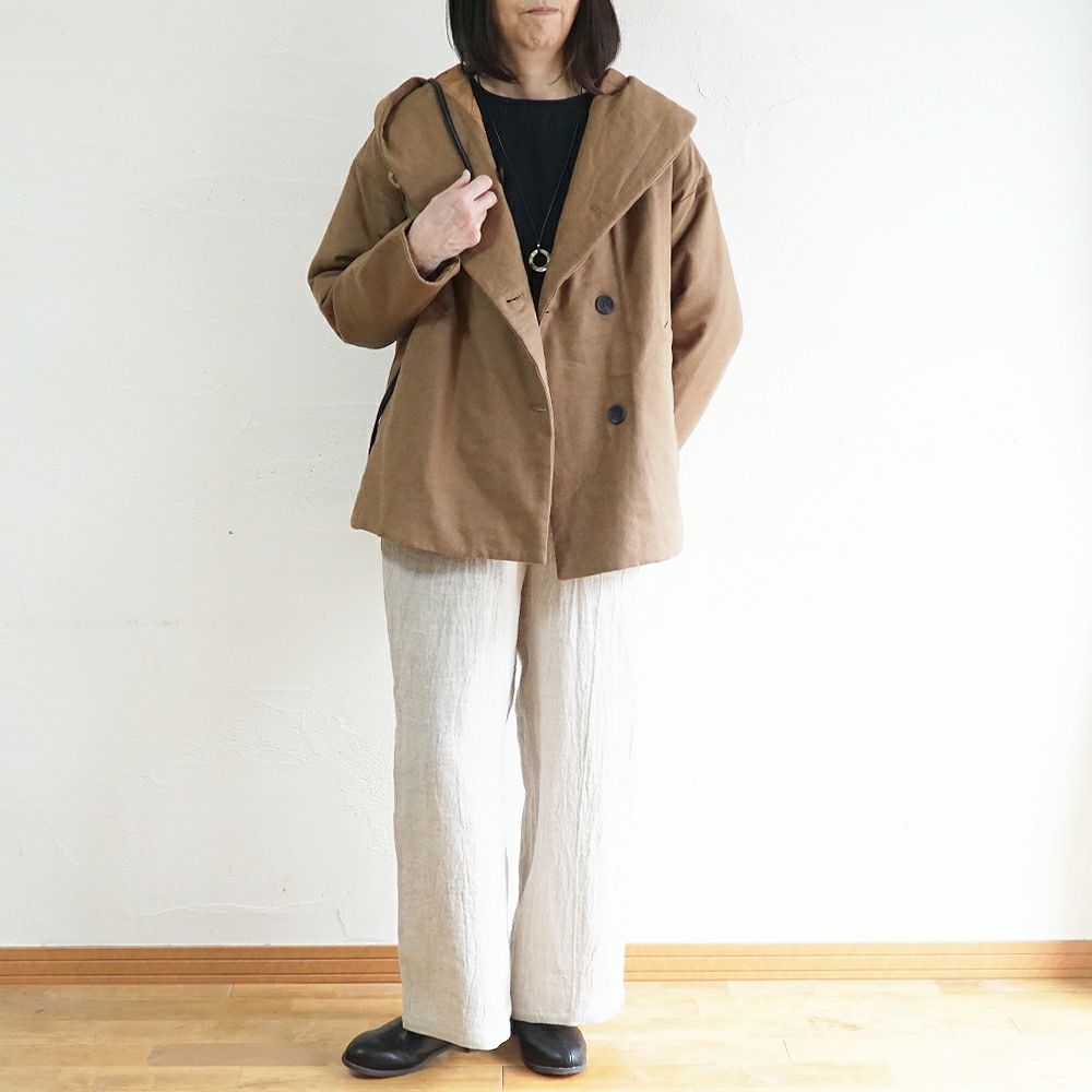 Branch m‘.,ブランチエム,ナチュラル,30代,40代,50代,60代,ゆったり,アウター,ダウン,ボンディング,ジャケット,フード,中綿