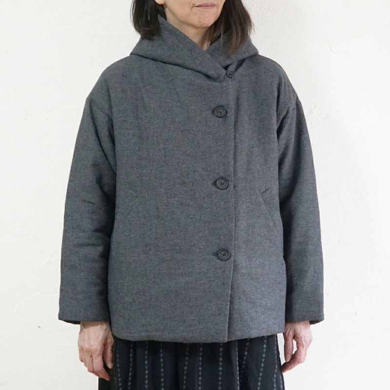 Branch m‘.,ブランチエム,ナチュラル,30代,40代,50代,60代,ゆったり,アウター,ダウン,ボンディング,ジャケット,フード,中綿