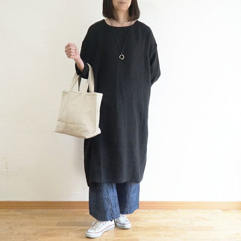 Branch m‘.,ブランチエム,ナチュラル,30代,40代,50代,60代,ゆったり,ウール,リネン,リネンウール,ワンピース,リネンワンピース,長袖ワンピース,