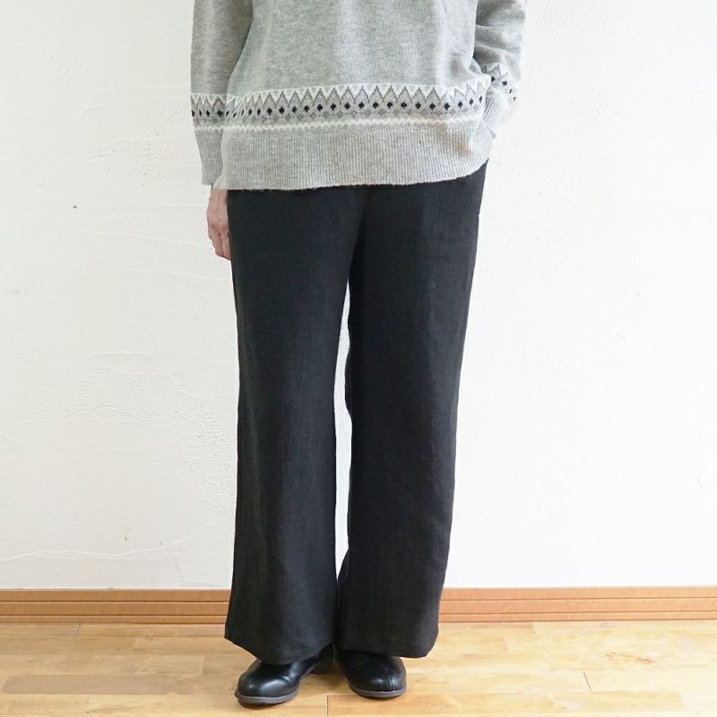 Branch m‘.,ブランチエム,ナチュラル,30代,40代,50代,60代,ゆったり,ウール,リネン,リネンウール,パンツ,ワイドパンツ,ストレートパンツ,