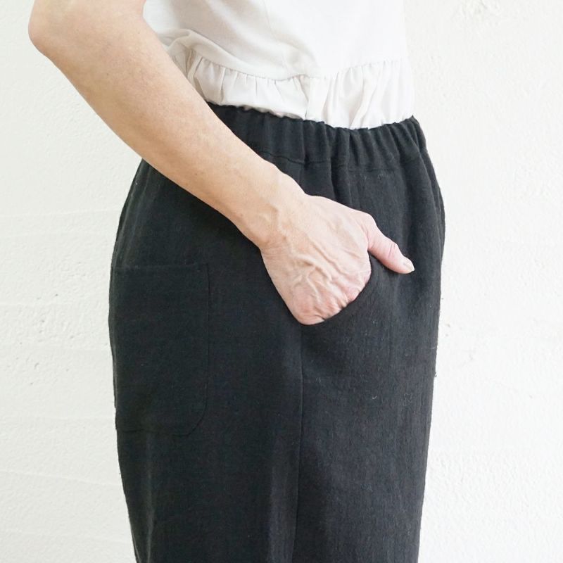 Branch m‘.,ブランチエム,ナチュラル,30代,40代,50代,60代,ゆったり,ウール,リネン,リネンウール,パンツ,ワイドパンツ,ストレートパンツ,