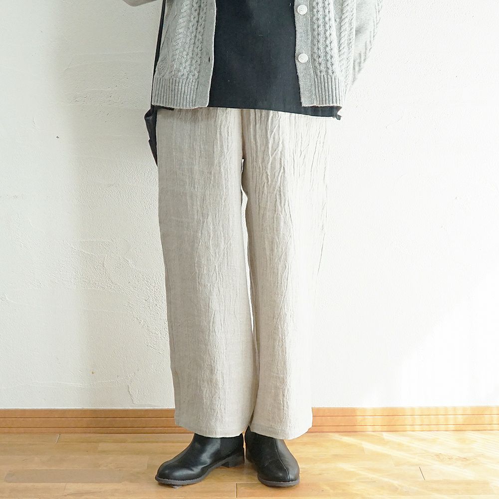 Branch m‘.,ブランチエム,ナチュラル,30代,40代,50代,60代,コーデセット,コーディネートセット,セット売り,ゆったり,ニット,ニットカーディガン,カーディガン,ケーブルニット,ケーブル編み,ケーブルニットカーディガン,リネン,リネンパンツ,ワイドパンツ,ストレートパンツ,リネンウール,ウール