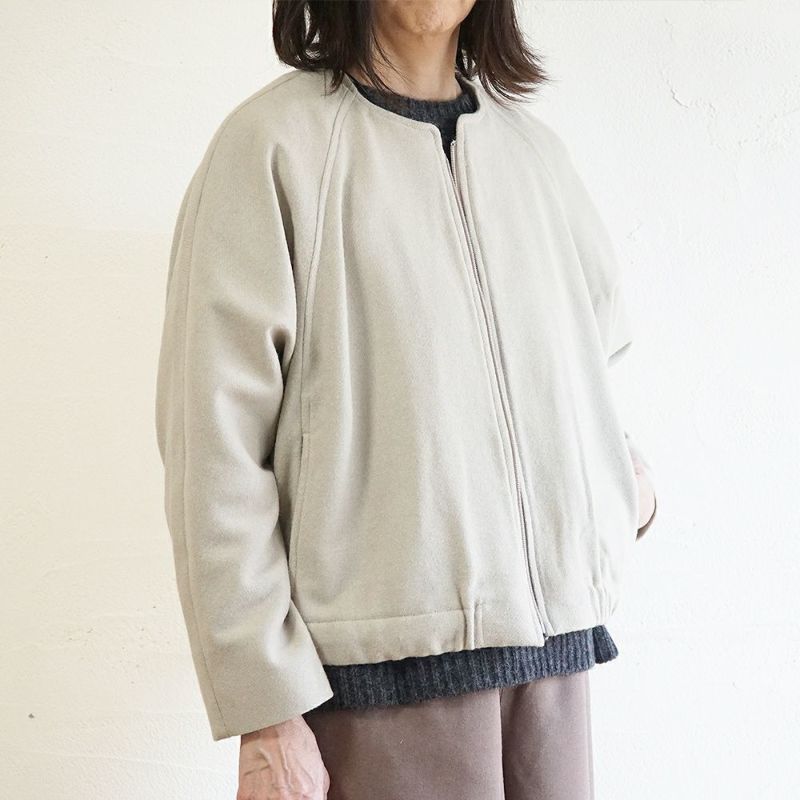 Branch m‘.,ブランチエム,ナチュラル,30代,40代,50代,60代,ウール,ゆったり,コート,ジャケット,ブルゾン,ラグラン,ラグランスリーブ,裏地,