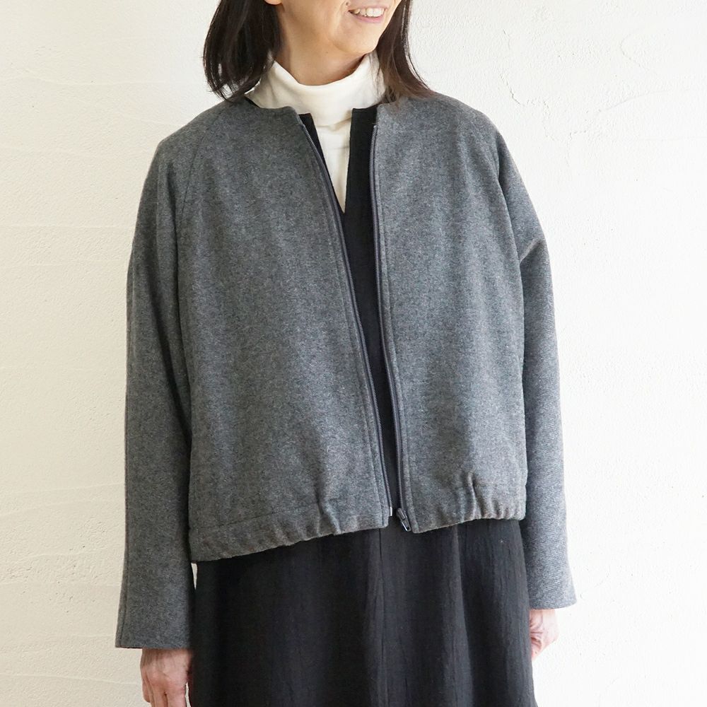 Branch m‘.,ブランチエム,ナチュラル,30代,40代,50代,60代,ウール,ゆったり,コート,ジャケット,ブルゾン,ラグラン,ラグランスリーブ,裏地,