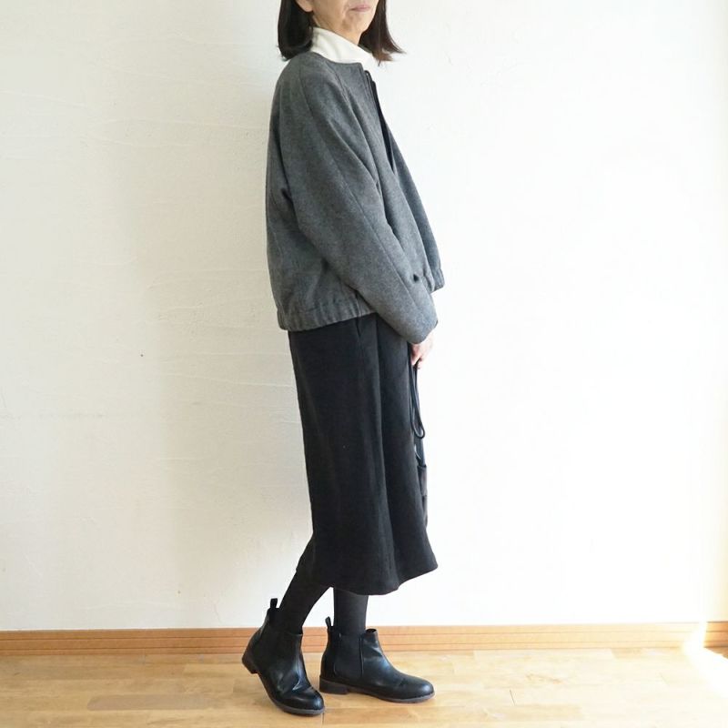 Branch m‘.,ブランチエム,ナチュラル,30代,40代,50代,60代,ウール,ゆったり,コート,ジャケット,ブルゾン,ラグラン,ラグランスリーブ,裏地,