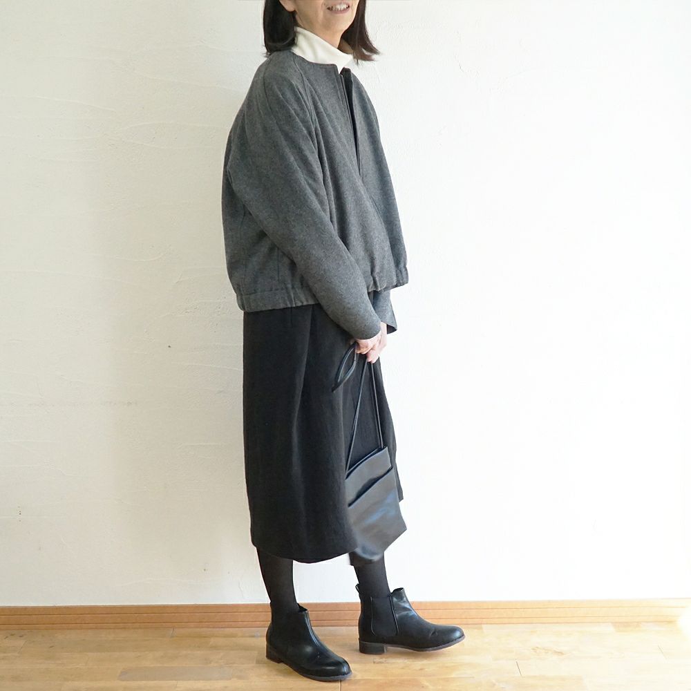 Branch m‘.,ブランチエム,ナチュラル,30代,40代,50代,60代,ウール,ゆったり,コート,ジャケット,ブルゾン,ラグラン,ラグランスリーブ,裏地,