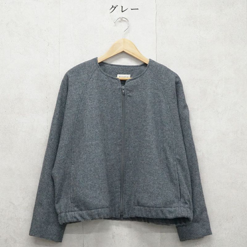 Branch m‘.,ブランチエム,ナチュラル,30代,40代,50代,60代,ウール,ゆったり,コート,ジャケット,ブルゾン,ラグラン,ラグランスリーブ,裏地,