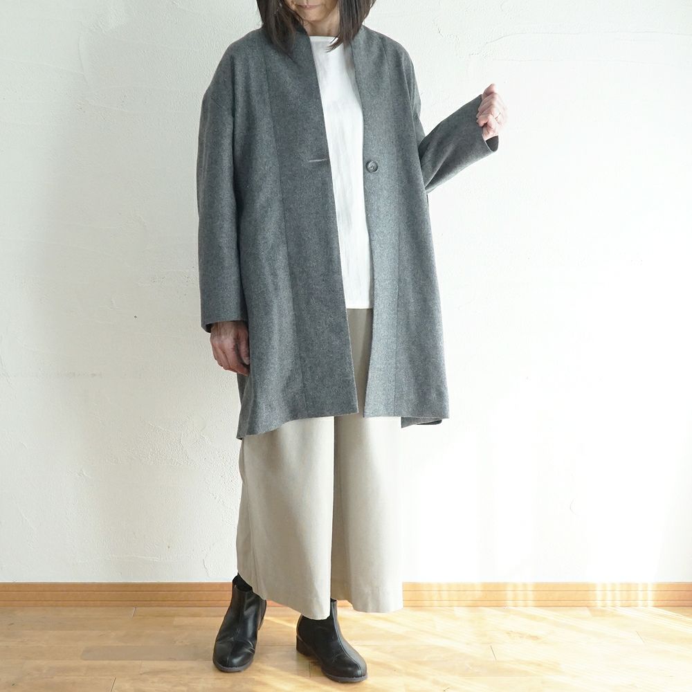 Branch m‘.,ブランチエム,ナチュラル,30代,40代,50代,60代,ウール,ゆったり,コート,ジャケット,トッパー,裏地