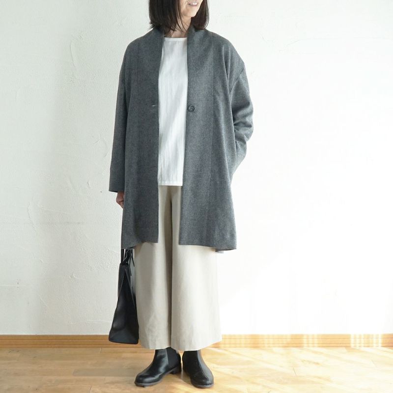 Branch m‘.,ブランチエム,ナチュラル,30代,40代,50代,60代,ウール,ゆったり,コート,ジャケット,トッパー,裏地