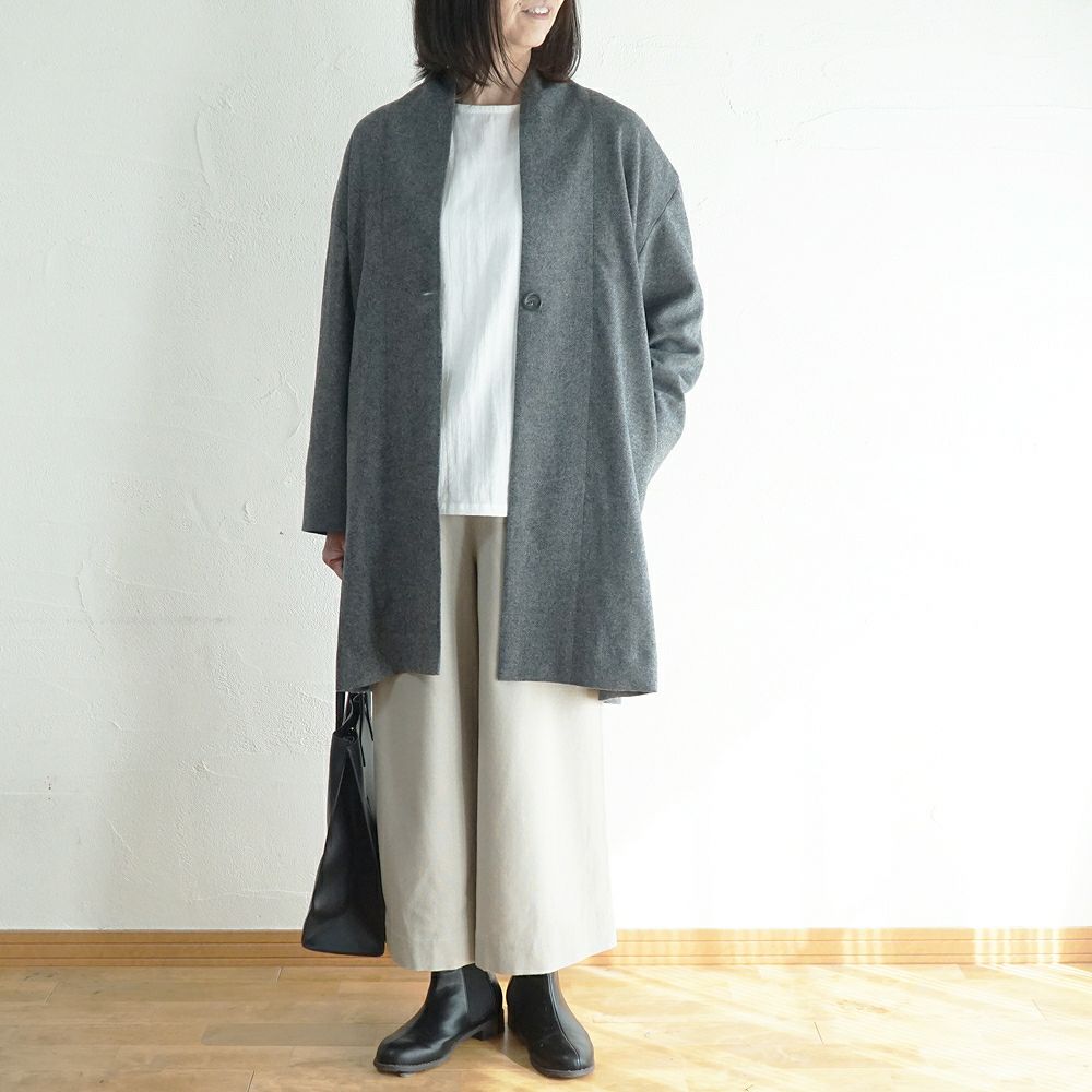Branch m‘.,ブランチエム,ナチュラル,30代,40代,50代,60代,ウール,ゆったり,コート,ジャケット,トッパー,裏地