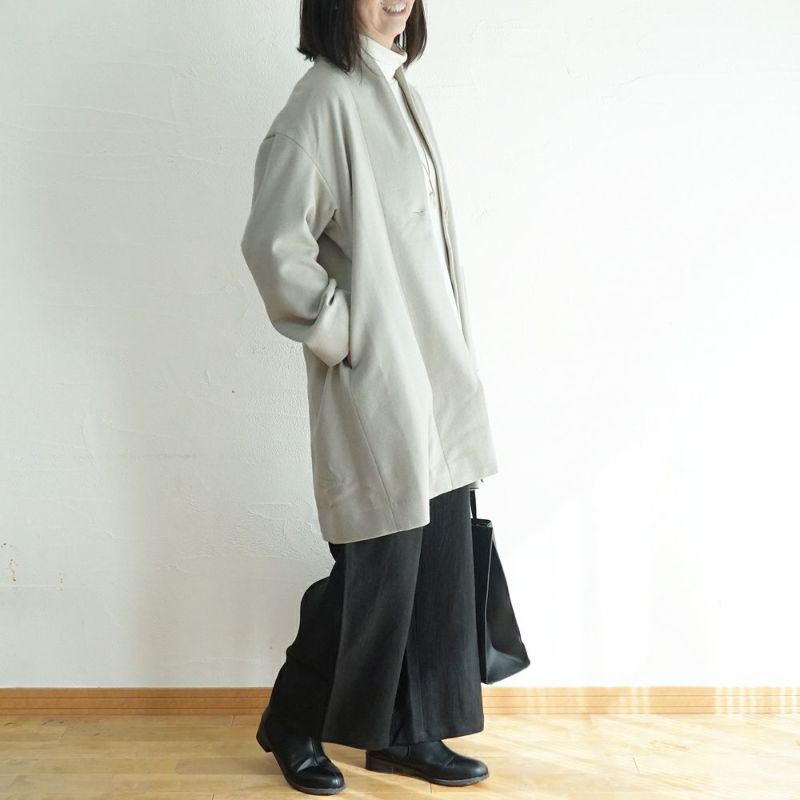 Branch m‘.,ブランチエム,ナチュラル,30代,40代,50代,60代,ウール,ゆったり,コート,ジャケット,トッパー,裏地