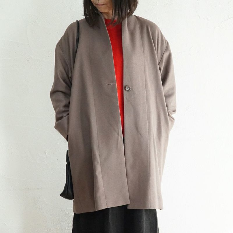 Branch m‘.,ブランチエム,ナチュラル,30代,40代,50代,60代,ウール,ゆったり,コート,ジャケット,トッパー,裏地