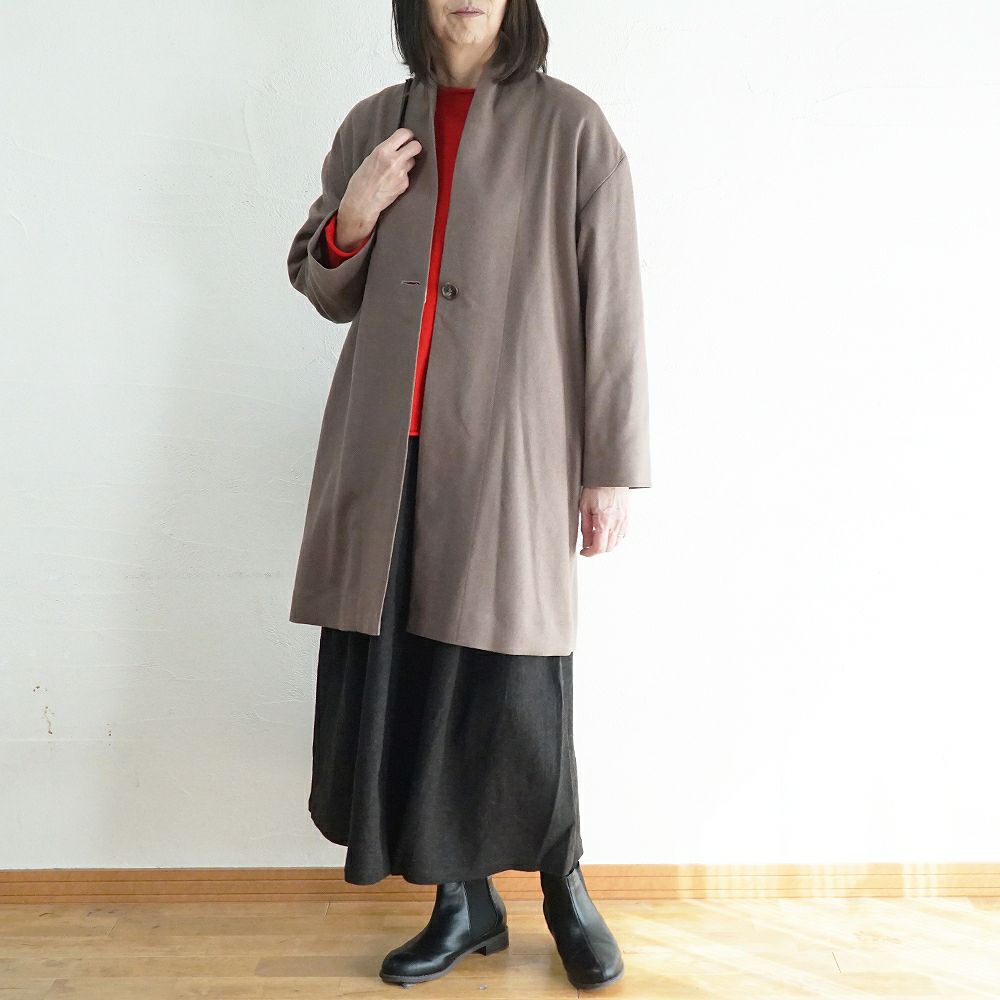 Branch m‘.,ブランチエム,ナチュラル,30代,40代,50代,60代,ウール,ゆったり,コート,ジャケット,トッパー,裏地