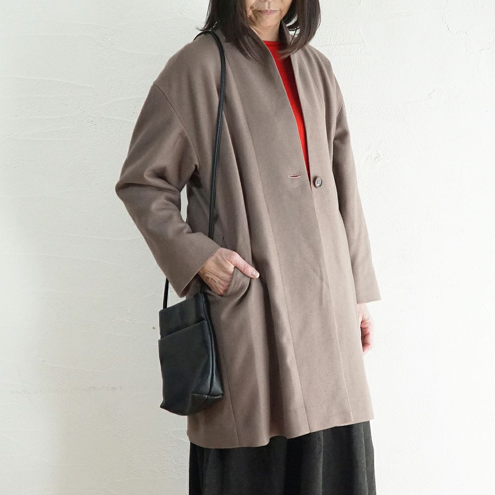 Branch m‘.,ブランチエム,ナチュラル,30代,40代,50代,60代,ウール,ゆったり,コート,ジャケット,トッパー,裏地