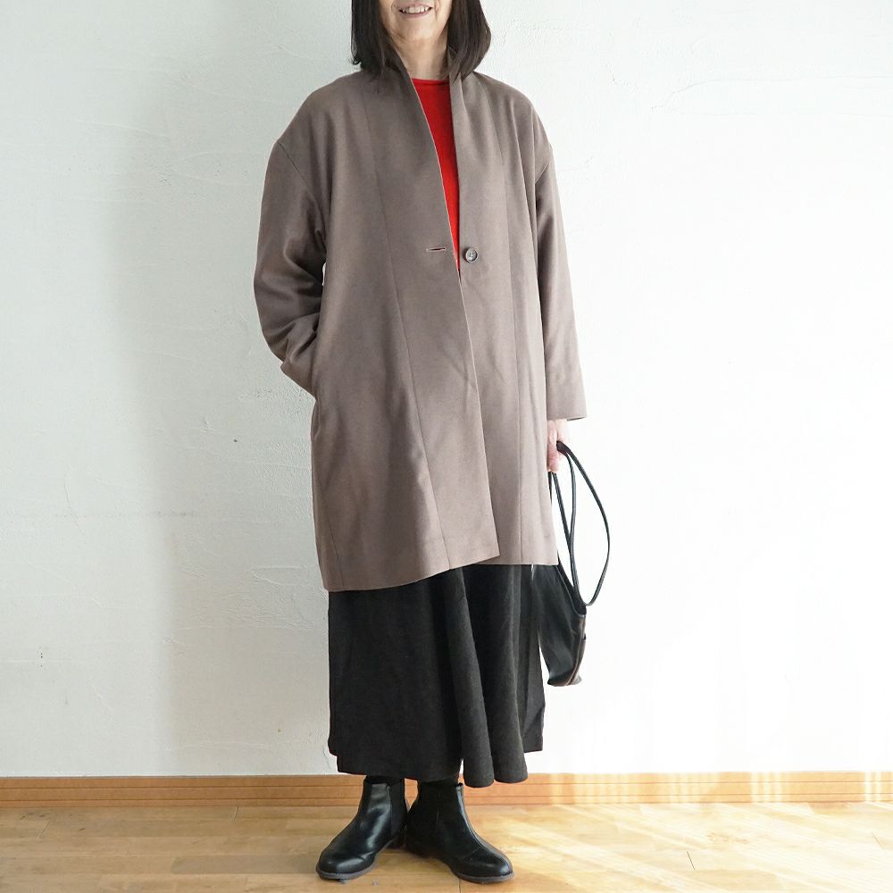 Branch m‘.,ブランチエム,ナチュラル,30代,40代,50代,60代,ウール,ゆったり,コート,ジャケット,トッパー,裏地