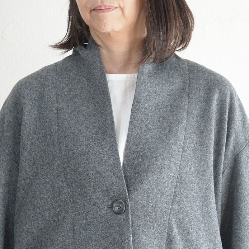 Branch m‘.,ブランチエム,ナチュラル,30代,40代,50代,60代,ウール,ゆったり,コート,ジャケット,トッパー,裏地