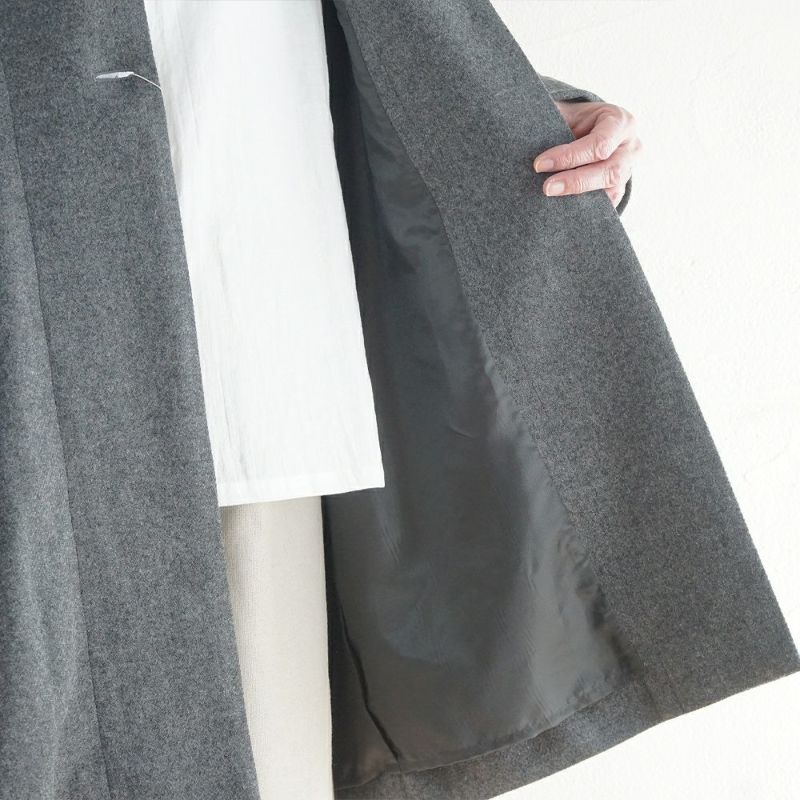 Branch m‘.,ブランチエム,ナチュラル,30代,40代,50代,60代,ウール,ゆったり,コート,ジャケット,トッパー,裏地