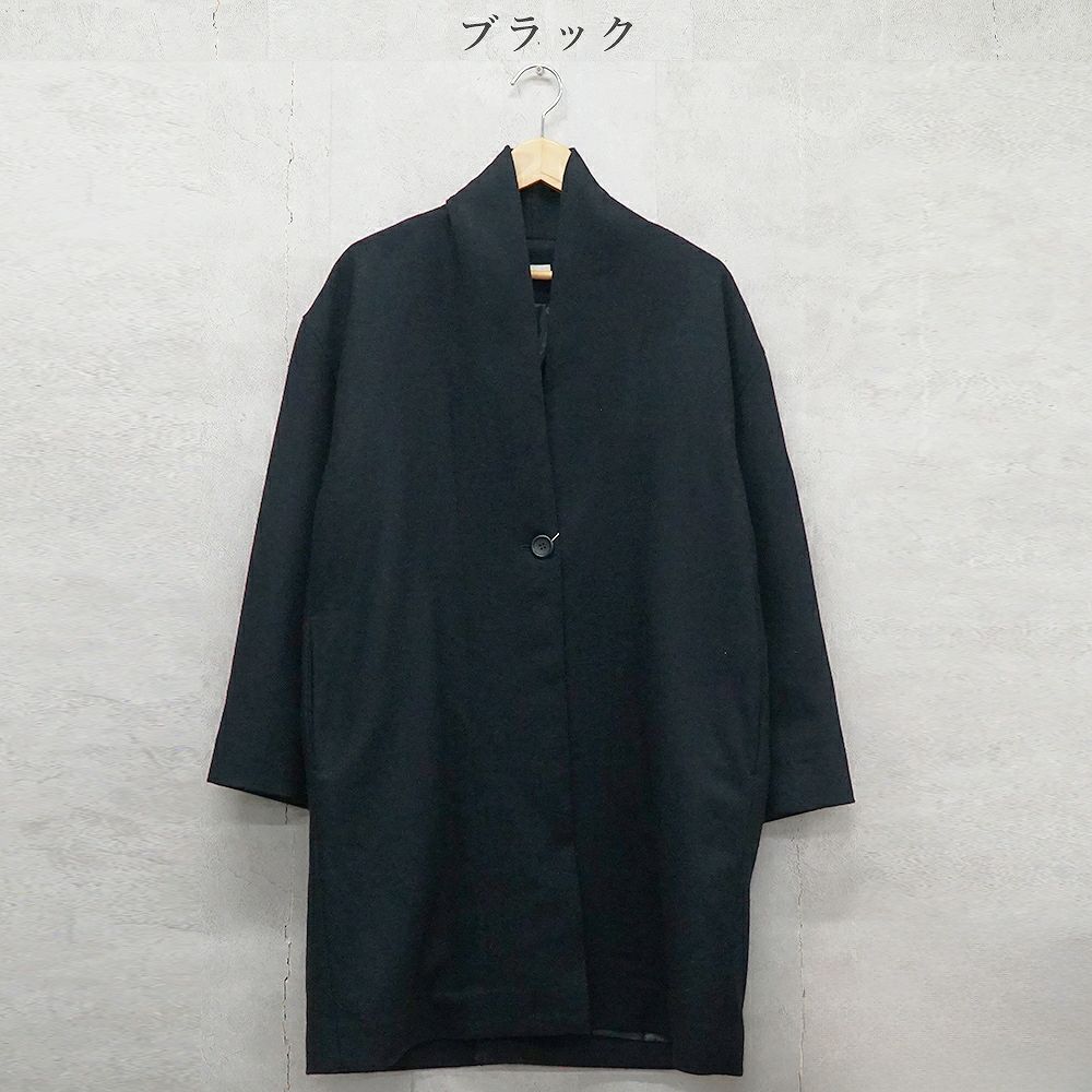 Branch m‘.,ブランチエム,ナチュラル,30代,40代,50代,60代,ウール,ゆったり,コート,ジャケット,トッパー,裏地