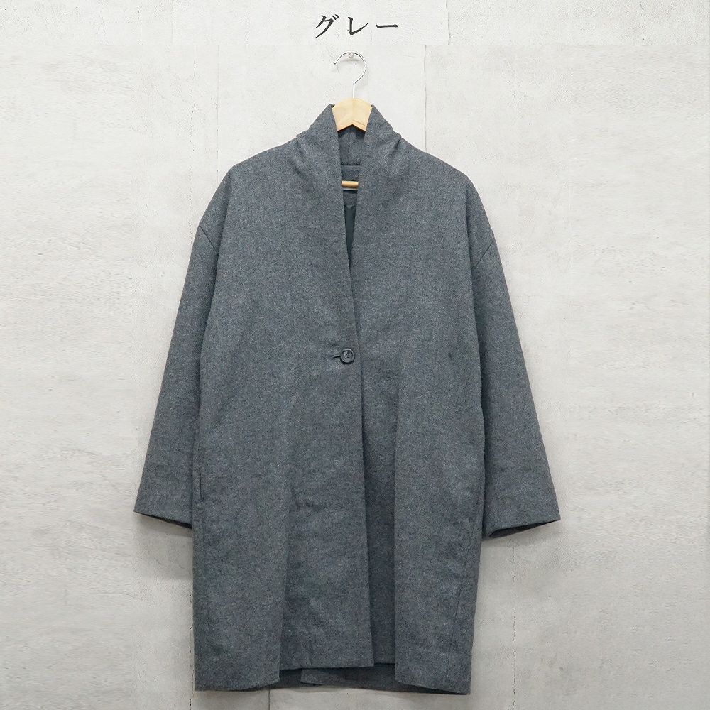 Branch m‘.,ブランチエム,ナチュラル,30代,40代,50代,60代,ウール,ゆったり,コート,ジャケット,トッパー,裏地