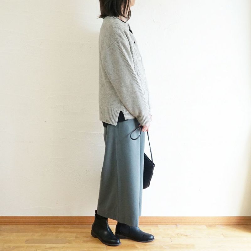 Branch m‘.,ブランチエム,ナチュラル,30代,40代,50代,60代,ゆったり,ウール,パンツ,ワイドパンツ,裏地,