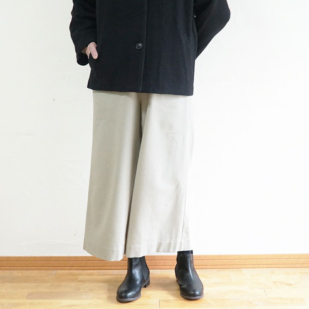 Branch m‘.,ブランチエム,ナチュラル,30代,40代,50代,60代,ゆったり,ウール,パンツ,ワイドパンツ,裏地,