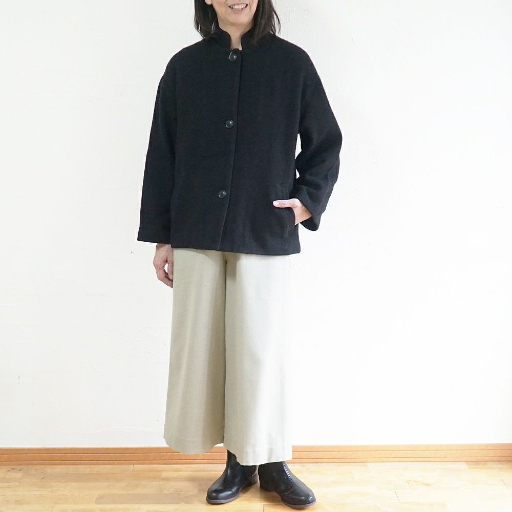 Branch m‘.,ブランチエム,ナチュラル,30代,40代,50代,60代,ゆったり,ウール,パンツ,ワイドパンツ,裏地,