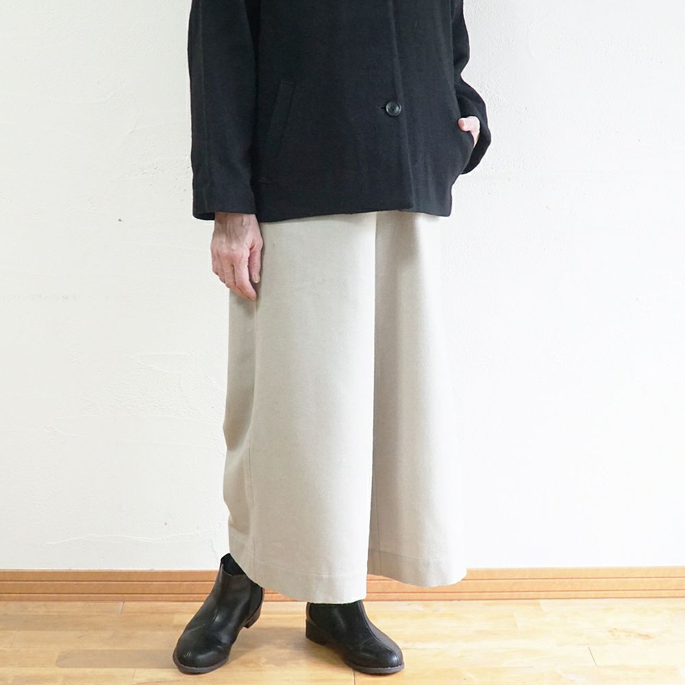 Branch m‘.,ブランチエム,ナチュラル,30代,40代,50代,60代,ゆったり,ウール,パンツ,ワイドパンツ,裏地,
