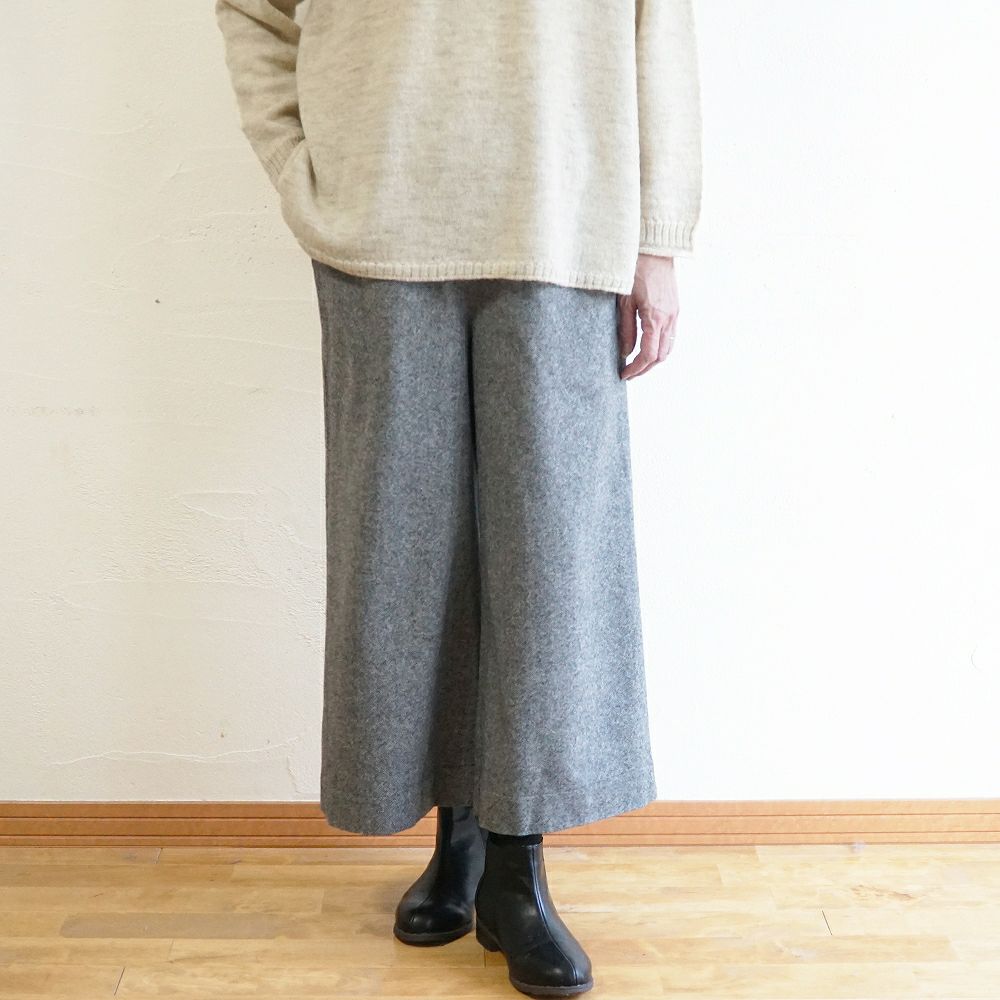 Branch m‘.,ブランチエム,ナチュラル,30代,40代,50代,60代,ゆったり,ウール,パンツ,ワイドパンツ,裏地,