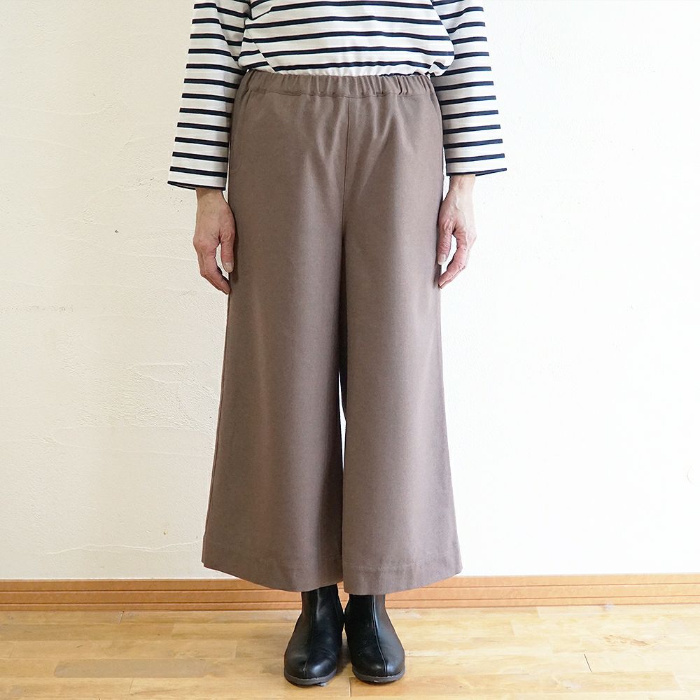 Branch m‘.,ブランチエム,ナチュラル,30代,40代,50代,60代,ゆったり,ウール,パンツ,ワイドパンツ,裏地,