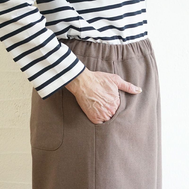 Branch m‘.,ブランチエム,ナチュラル,30代,40代,50代,60代,ゆったり,ウール,パンツ,ワイドパンツ,裏地,