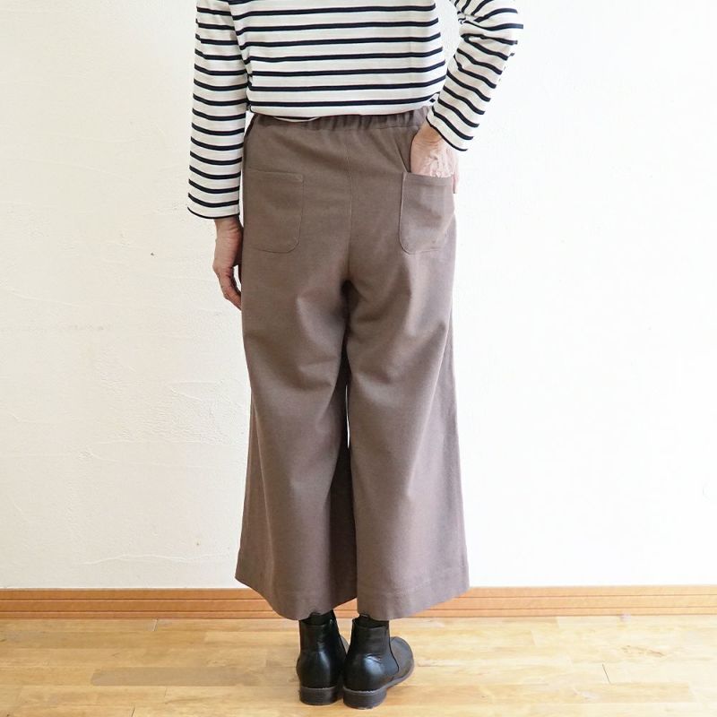 Branch m‘.,ブランチエム,ナチュラル,30代,40代,50代,60代,ゆったり,ウール,パンツ,ワイドパンツ,裏地,