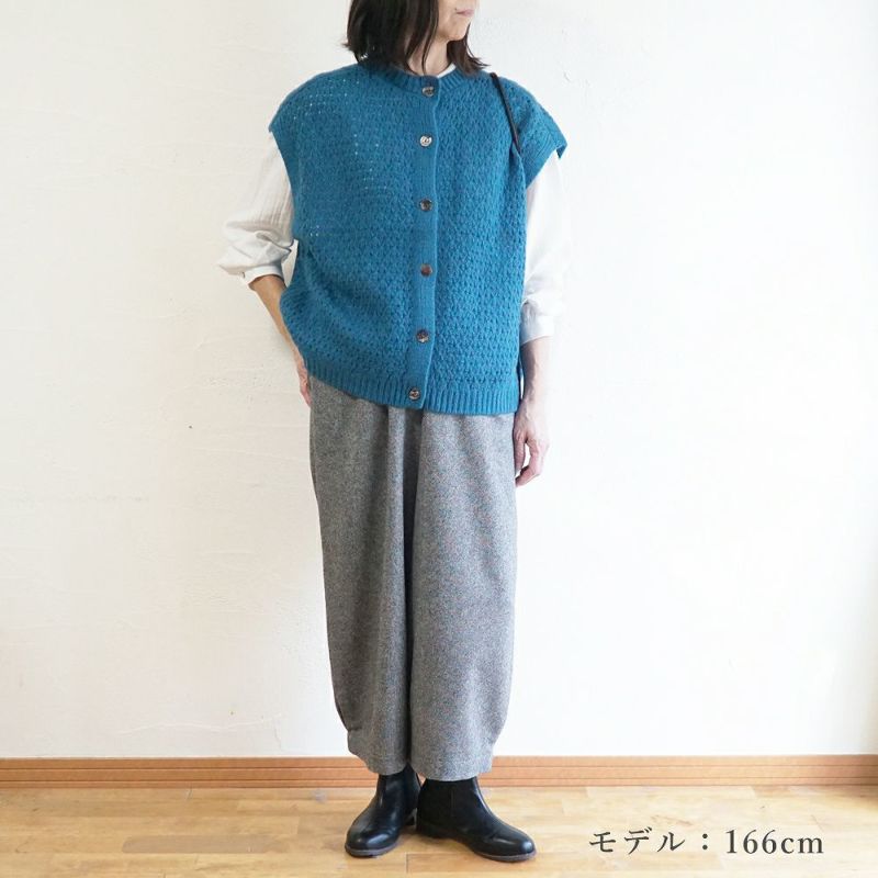 Branch m‘.,ブランチエム,ナチュラル,30代,40代,50代,60代,ゆったり,ウール,パンツ,ボウルパンツ,裏地,バルーンパンツ