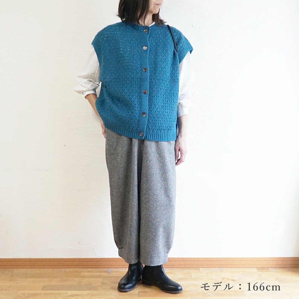 Branch m‘.,ブランチエム,ナチュラル,30代,40代,50代,60代,ゆったり,ウール,パンツ,ボウルパンツ,裏地,バルーンパンツ