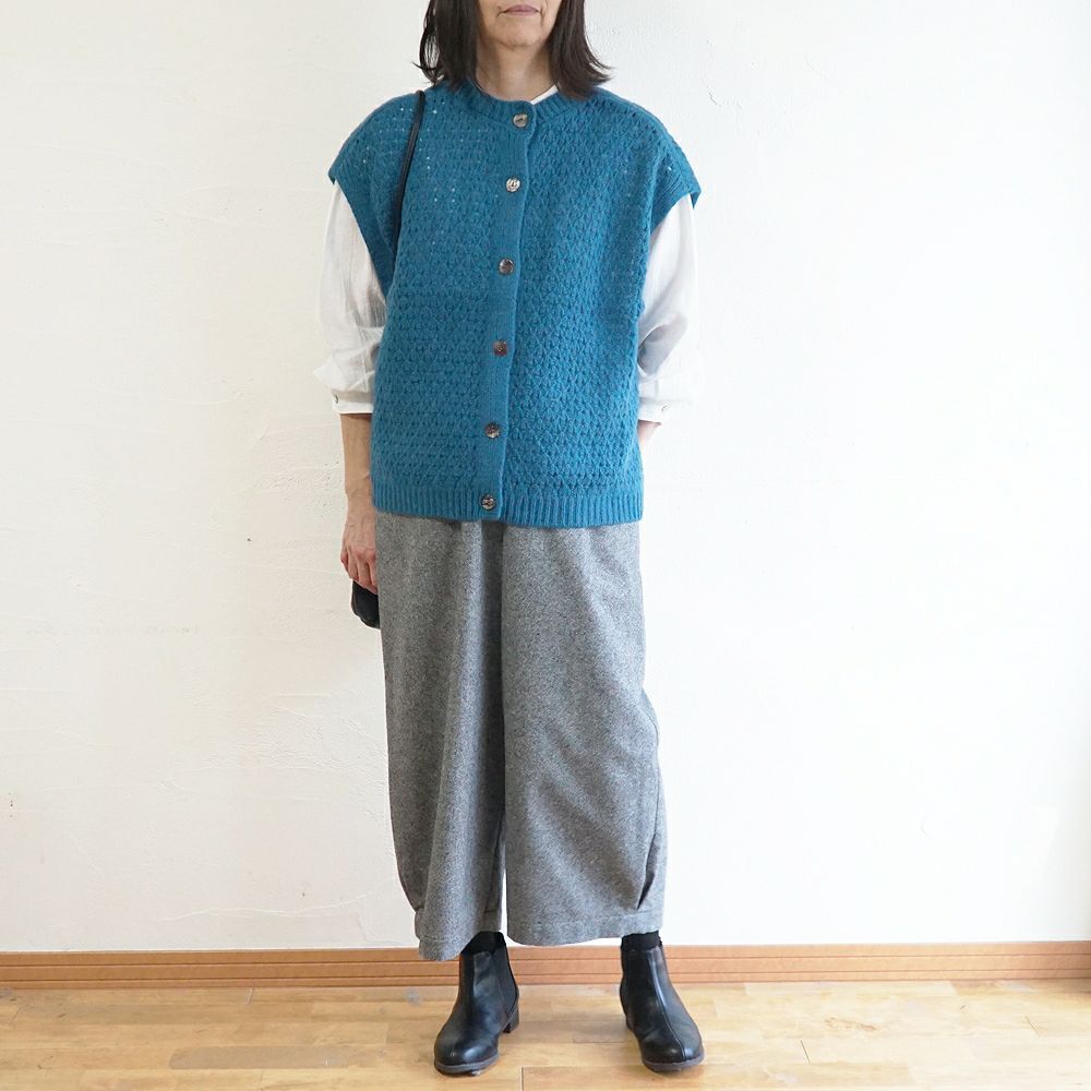 Branch m‘.,ブランチエム,ナチュラル,30代,40代,50代,60代,ゆったり,ウール,パンツ,ボウルパンツ,裏地,バルーンパンツ