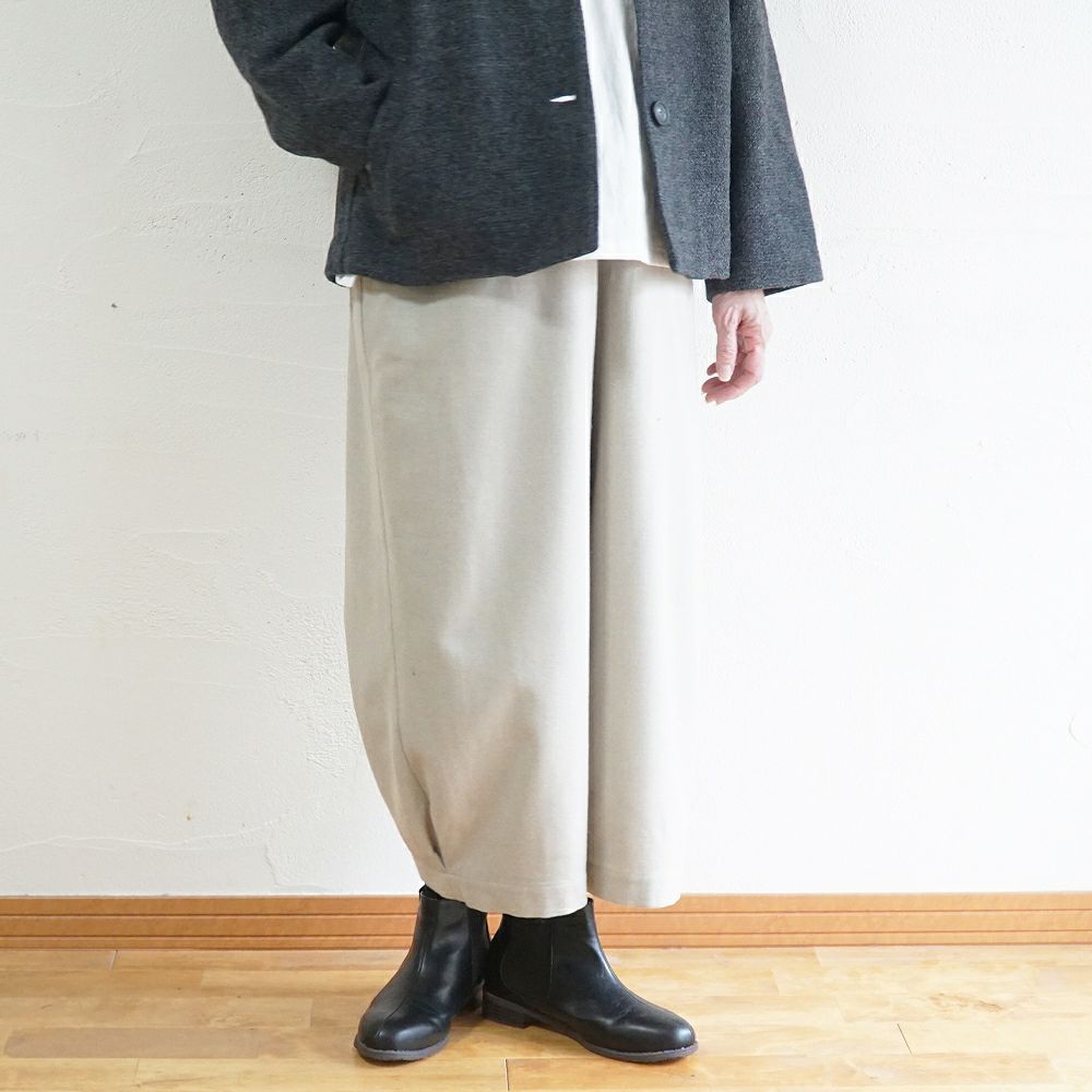 Branch m‘.,ブランチエム,ナチュラル,30代,40代,50代,60代,ゆったり,ウール,パンツ,ボウルパンツ,裏地,バルーンパンツ