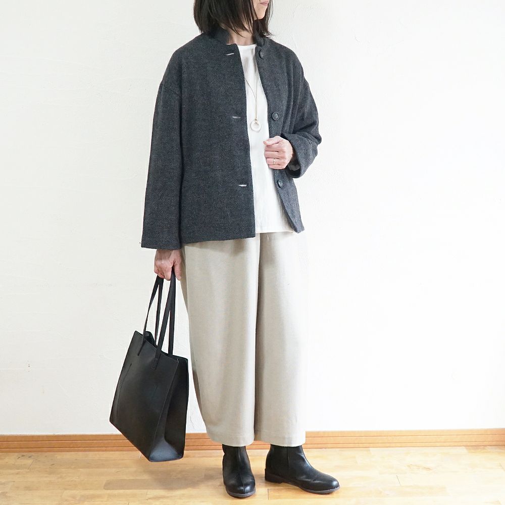 Branch m‘.,ブランチエム,ナチュラル,30代,40代,50代,60代,ゆったり,ウール,パンツ,ボウルパンツ,裏地,バルーンパンツ