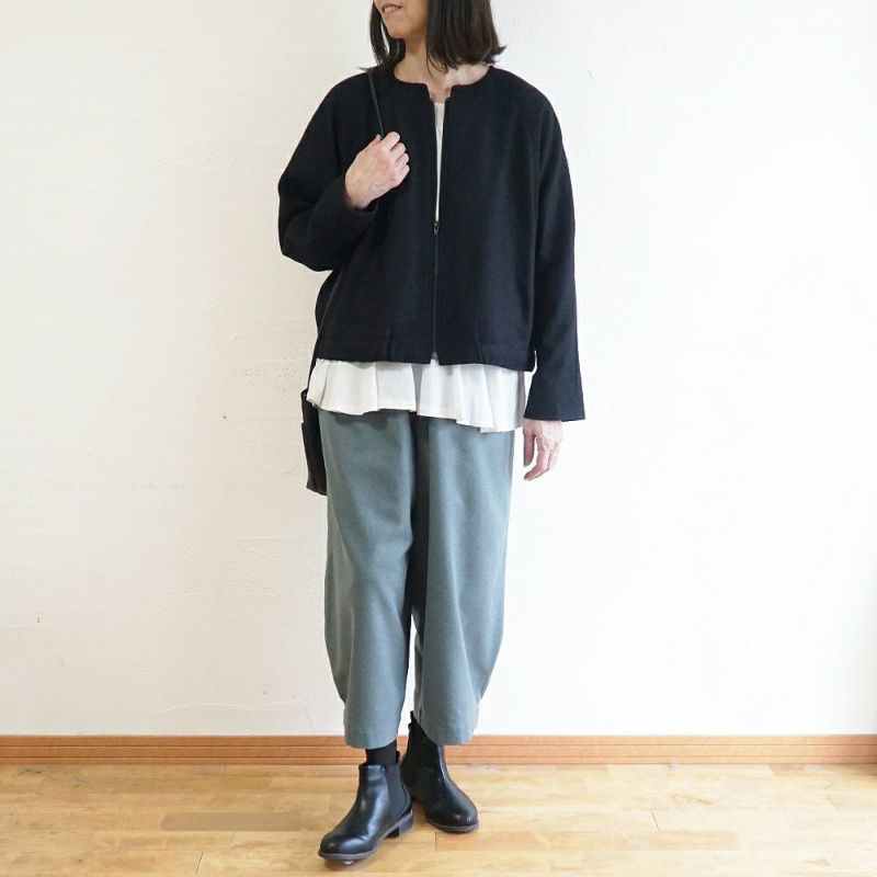 Branch m‘.,ブランチエム,ナチュラル,30代,40代,50代,60代,ゆったり,ウール,パンツ,ボウルパンツ,裏地,バルーンパンツ