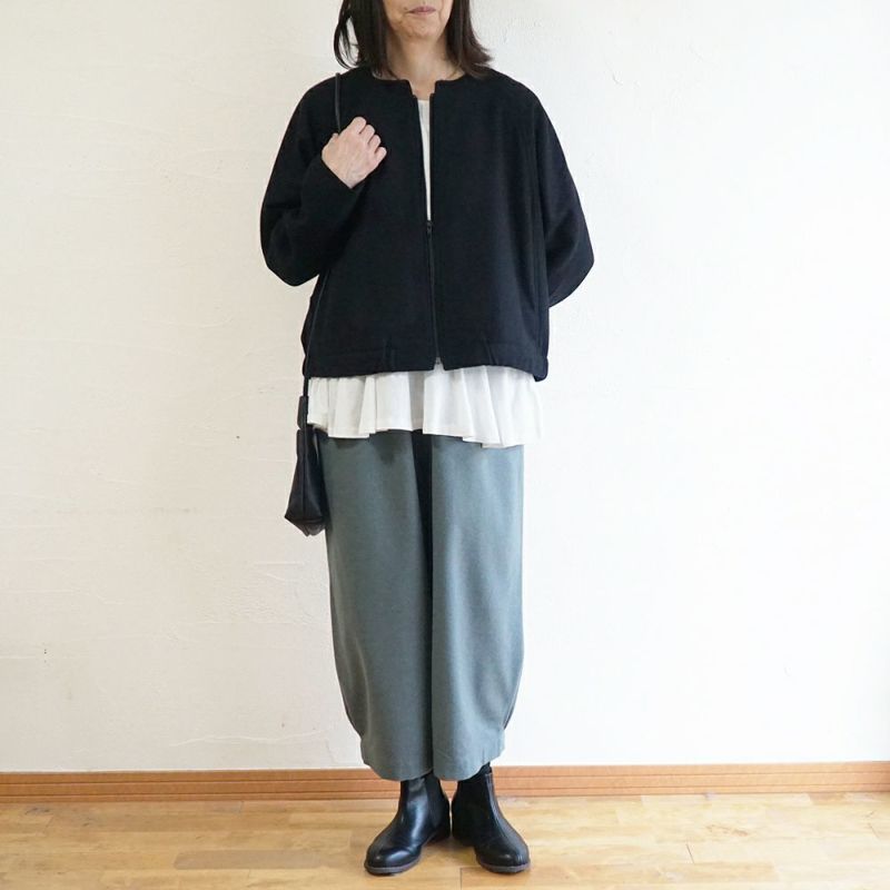 Branch m‘.,ブランチエム,ナチュラル,30代,40代,50代,60代,ゆったり,ウール,パンツ,ボウルパンツ,裏地,バルーンパンツ