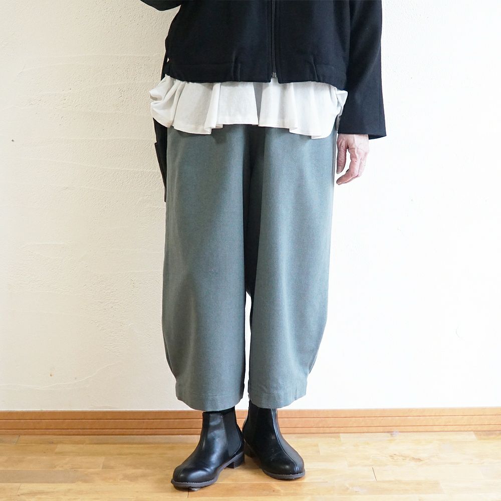 Branch m‘.,ブランチエム,ナチュラル,30代,40代,50代,60代,ゆったり,ウール,パンツ,ボウルパンツ,裏地,バルーンパンツ